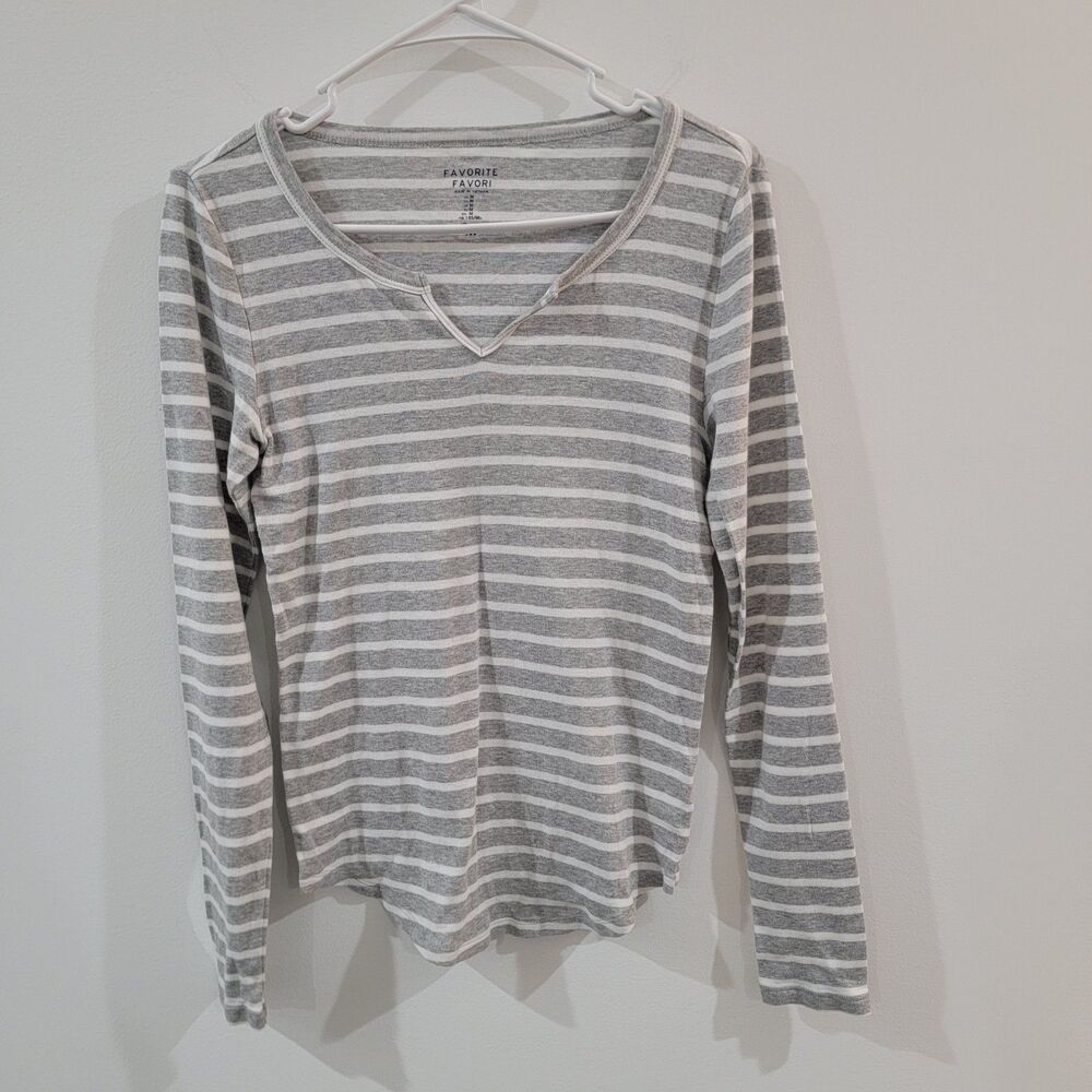 Y2K Gap Favorite Womens Top Size Medium Striped Retro Preppy